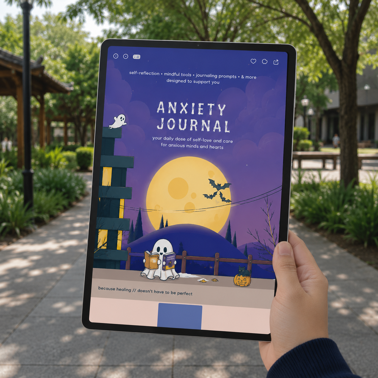 Mockup Anxiety Journal Front Page